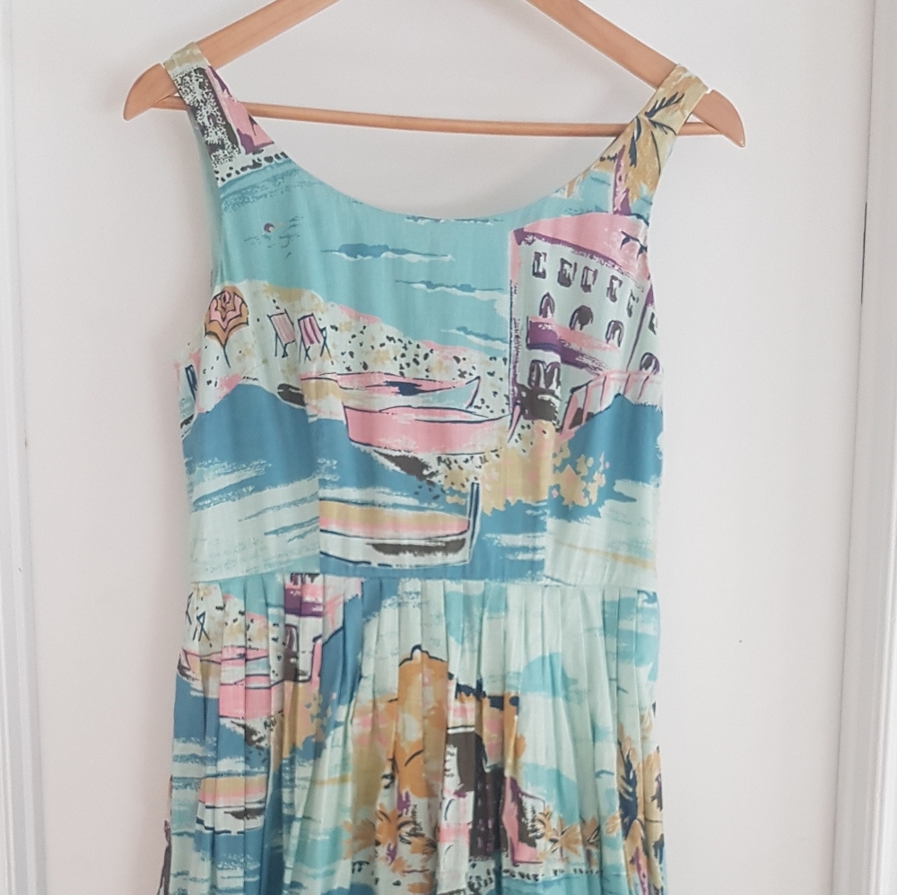 Vintage seaside print Boden dress